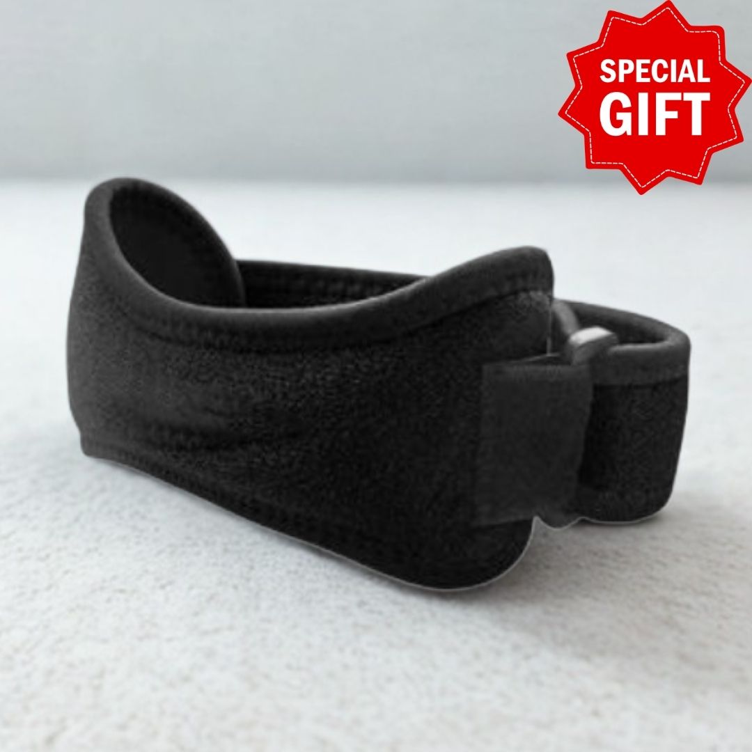 Patella strap on a white background with a 'Special Gift' label in the corner.