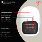 Gladiora knee massager  with  led touchscreen features. multiple therapy modes and comfortable use at home 
